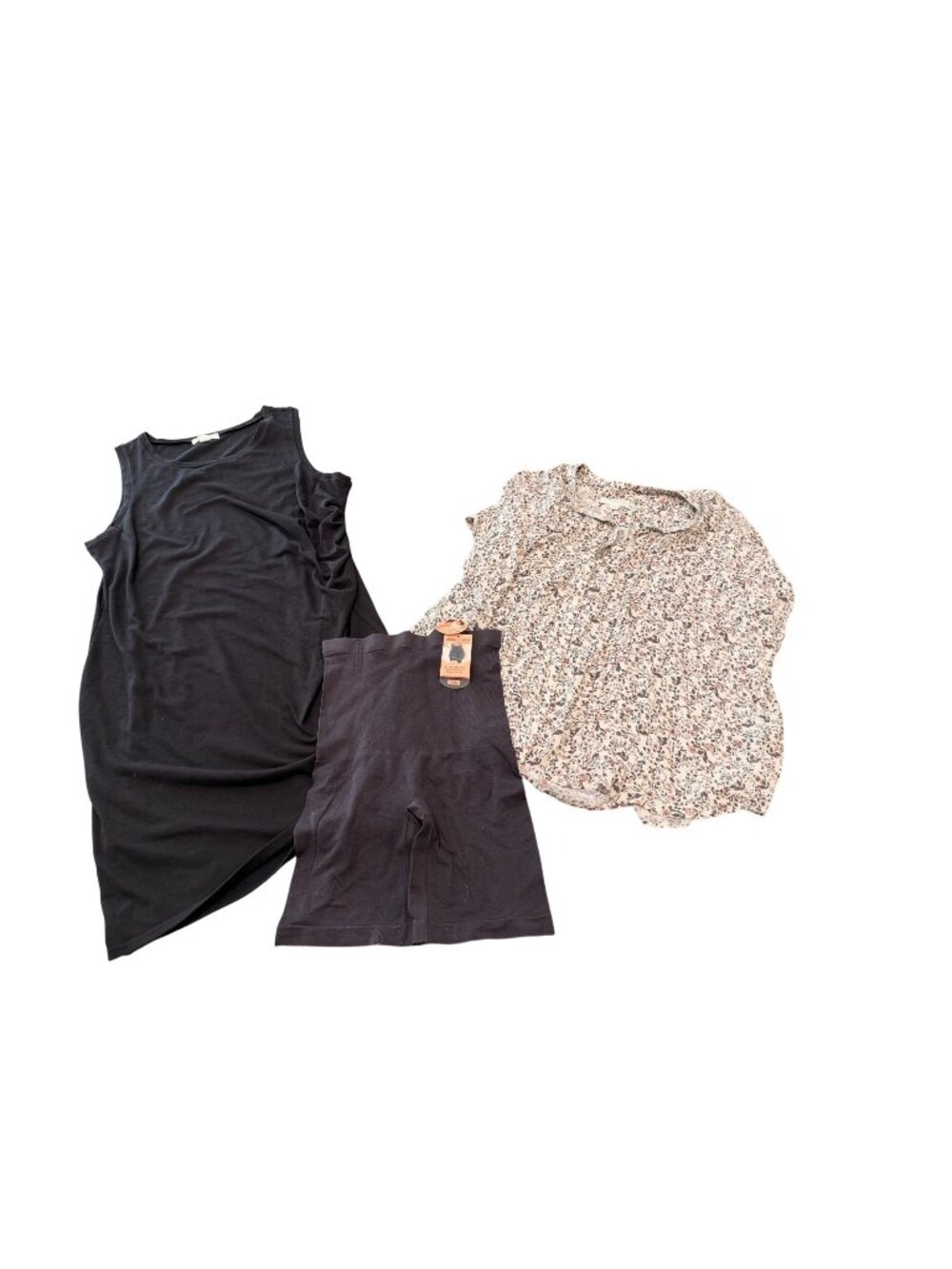 Nordstrom lot of 1 dress, 1 shirt, and new shape wear size 3xl
